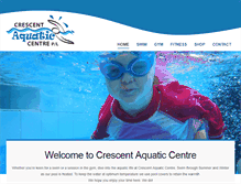 Tablet Screenshot of crescentaquaticcentre.com